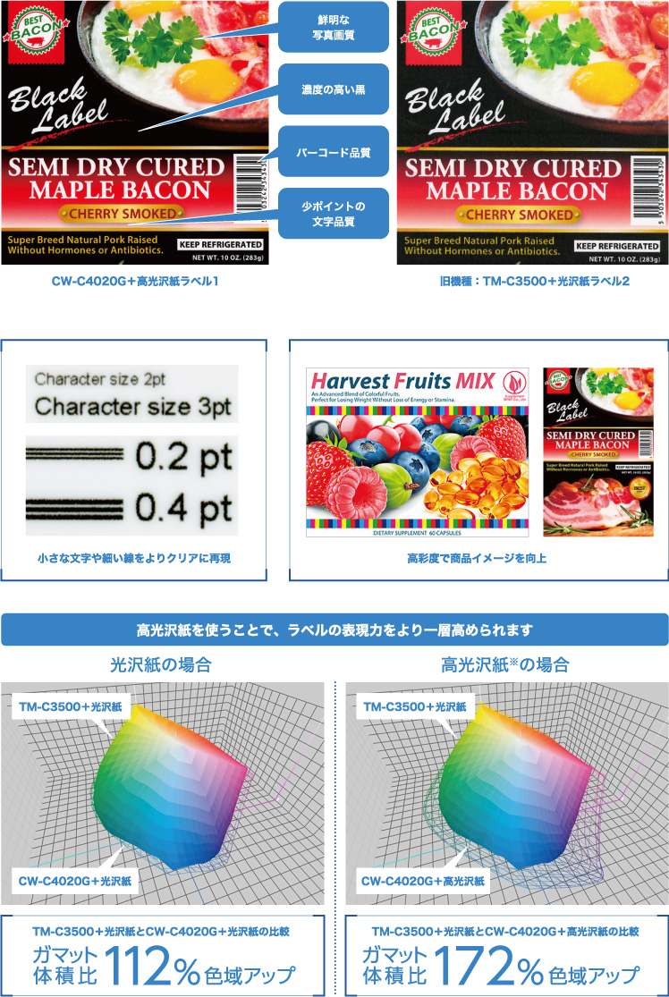 カラーラベルプリンタ EPSON製CW-C4020G(フォトブラック) [識別コード：10217]