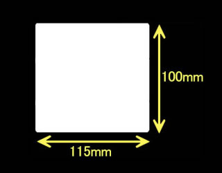 レスプリ熱転写用ラベル（幅115mm×高100mm）1巻 480枚巻