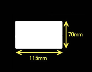 レスプリ熱転写用ラベル（幅115mm×高70mm）1巻 680枚巻