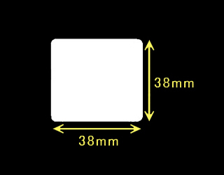 白無地サーマルラベル　（40mm&times;23mm）